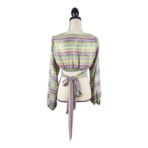 Urban Outfitters Kary Keyhole Tie Back Crop Top - Picture 6 of 7